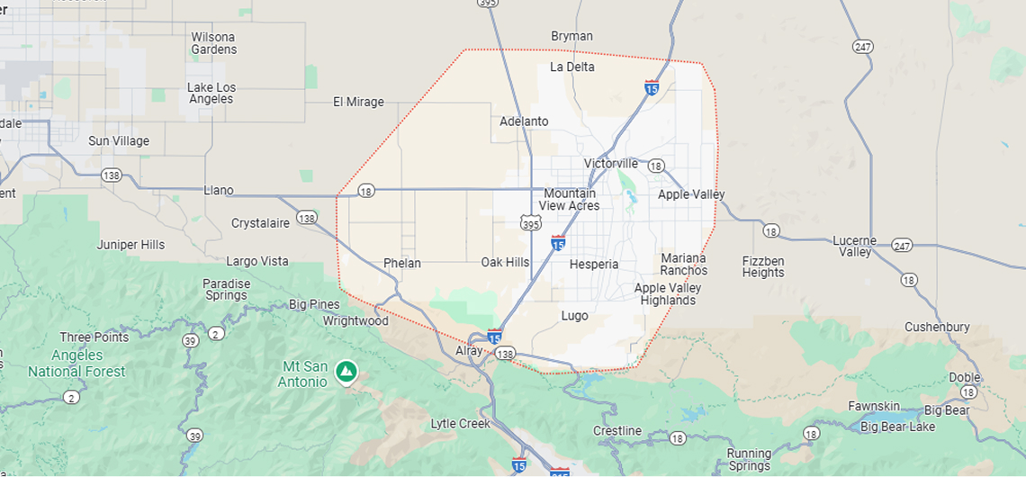 service area map